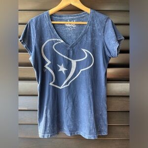 Touch by Alyssa Milano Houston Texas Football Short Sleeve T Shirt size XL